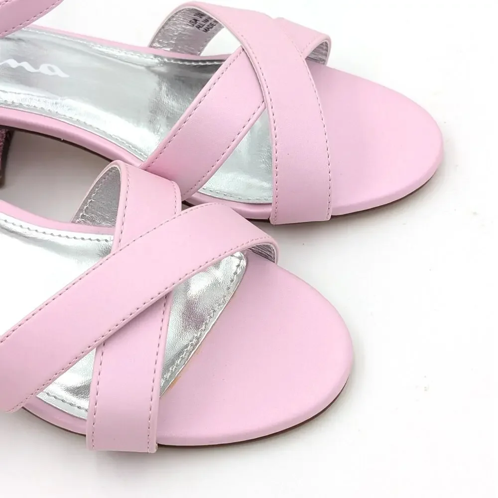 Nina Kids' Valentin Ankle Strap Sandals Little Kid Pink Size US3M EU34